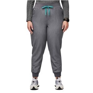 FIGS Zamora High Waisted Jogger Style Scrub Pants For Women in Graphite size XL